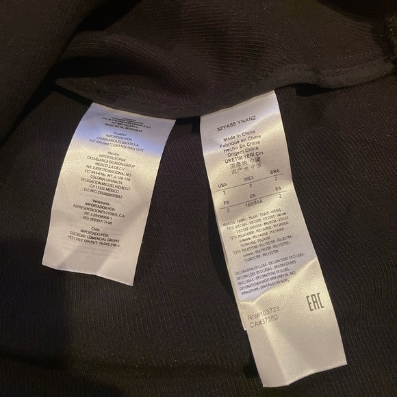 Armani Exchange Black Dress Size 2 - Picture 4 of 8